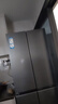 海尔（Haier）小红花418L十字门冰箱594mm专业超薄零嵌BCD-418WGHTDB9S9U1国家补贴 实拍图