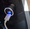 纽曼66W/100W车载充电器超级快充点烟器转换插头一拖二USB车充 实拍图