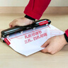 得力（deli）活页打孔器打孔机活页扣四孔孔距可调节全金属小型a4活页本凭证装订机装订夹条  黑白混发0121 实拍图