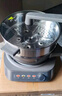 美的（Midea）钛陶电炒锅 电蒸锅宿舍煮锅炒菜专用分体式家用多功能一体电火锅煎锅5.5L多用途锅HCG3218S配蒸笼 实拍图