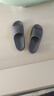 京东京造【泡泡云】踩屎感厚底轻盈防滑外穿拖鞋新款拖鞋男士 灰色44-45 实拍图