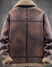 皮尔卡丹（pierre cardin）真皮皮衣男皮毛一体夹克外套男士加绒加厚抗寒保暖机车皮衣男冬季 棕咖色 厚款 2XL 晒单实拍图