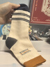 斑比儿童袜子秋冬季学生男孩大童春秋无骨中筒棉袜BB23514 22-24码 实拍图