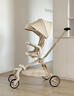 丸丫T6-2遛娃神器高景观婴儿推车可坐可躺轻便折叠可换向香槟金PLUS 实拍图
