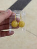 炫夏附证书天然原矿蜜蜡单珠子散珠圆珠琥珀鸡油黄白花蜜手串金刚配珠 蜜蜡珠子单颗约10mm（附证书） 实拍图