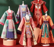 迪漫奇儿童服装设计玩具女孩diy手工国风汉服儿童礼物12套敦煌生日礼盒 实拍图