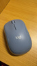 罗技（Logitech）M221 轻音鼠标 无线鼠标 办公鼠标 对称鼠标 带无线微型接收器 雾霭蓝 实拍图