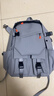 袋鼠双肩包男士背包大容量初中高中书包男女大学生防泼水电脑包旅行包 灰色升级【加大加固版】 实拍图