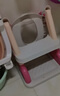 劳可里尼（NOCOLLINY）儿童马桶坐便器辅助器楼梯式男孩女宝宝阶梯架婴儿坐便圈家用尿凳 【升级-稳固三角】罗马玫+PU垫 实拍图