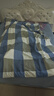 南极人（Nanjiren）被子冬季棉被可拆洗新疆棉花被子被芯棉絮单人宿舍四季被子春秋被 蓝大格【可拆洗新疆棉花被】 150x200cm【被套+被芯 】约4.2斤 实拍图