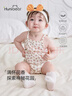 欢喜小熊婴儿包屁衣夏季女宝宝吊带薄款衣服新生儿公主碎花三角哈衣爬服 实拍图