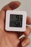 家用电子温湿度计室内干湿家用温湿度显示器迷你便携高精度壁挂式静音 白色一个装 实拍图