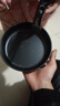 【亏本清仓】韩式麦饭石色不粘锅平底锅铁锅电磁炉不带盖 黑色小煎锅 16cm 实拍图