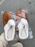 2025新款棉拖鞋女士秋冬季家居室内加绒保暖可爱少女心棉鞋外穿 8803-黄色 38 -39适合37-38 实拍图