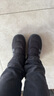 adidas ADIPUFF面包鞋保暖防滑耐磨柔软中帮棉鞋阿迪达斯轻运动   黑色/碳黑/皇家蓝   42 实拍图