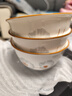 陶瓷碗家用喜庆乔迁新居碗碟餐具套装岁月静好饭碗 岁月静好3碗 实拍图