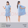 洁丽雅（Grace）家居浴袍女 可穿可裹加厚浴巾 家用女生吸水浴裙透气浴衣 蓝色 实拍图