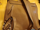 裘真【宋佳同款】植鞣羊皮信使双肩包大容量上班通勤休闲背包新款 大象灰-小号 实拍图