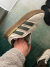 adidas ADIPUFF面包鞋柔软舒适保暖棉鞋秋冬阿迪达斯官方轻运动   奇妙白/岩层橄榄绿/岩层青铜色(推荐选大半码)   43 实拍图