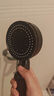 海立增压花洒喷头浴室洗澡淋浴头手持高加压莲蓬头黑色单头ZH241 实拍图