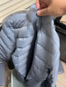 网易严选90鸭绒轻薄羽绒服保暖0压感排骨羽绒内胆防泼水蓄热抗菌外套 A款25新品90鲜绒立领-水墨黑 S 实拍图
