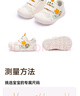巴布豆童鞋宝宝学步鞋子童鞋春款软底防滑婴幼儿机能鞋 白色 21码 实拍图