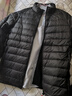 京东京造【air+零压羽绒】轻薄羽绒服男外套冬立领90鸭绒 曜石黑XXL 实拍图