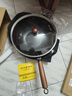 炊大皇炒锅铁锅健康0无涂层蜂窝纹32cm家用炒菜锅玄铁XT32CGH 实拍图