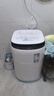 奥克斯（AUX）迷你洗衣机 全自动小型婴儿儿童宝宝内衣波轮洗衣机 带甩干烘干洗脱一体 【国补】6KG洗脱容量白色【高温煮洗】 实拍图