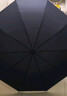 天堂 防紫外线晴雨伞三折 太阳伞黑胶折叠三折晴雨伞 曜石黑 实拍图