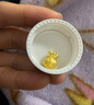 金小貅黄金转运珠女足金999福袋吊坠3D硬金钱袋路路通送女友礼物宝宝金 0.29-0.31g,福袋转运珠 实拍图