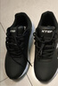 特步运动鞋男鞋跑鞋冬季皮面防水轻便减震健身休闲慢跑步鞋子男黑色 实拍图