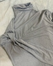 优衣库女装HEATTECH EXTRA WARM 混纺高领T恤/长袖 9%羊绒 478954 478954/03灰色 M 实拍图