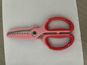得力（deli）儿童剪刀安全手工鲨鱼小剪刀圆头包边小学生一年级美工剪刀文具幼儿园3-6岁 粉色6085 实拍图