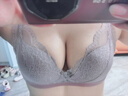 爱慕无钢圈聚拢上托侧收轻盈性感蕾丝文胸AM171791灰紫色A80 实拍图
