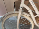 飞鸽（FG FLYING PIGEON）儿童自行车7-12岁自行车儿童单车小孩自行车成人通勤车自行车学生 标配奶油黄|单速|辐条轮+礼包 22寸适合140-165cm 实拍图