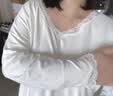 ubras刘雯同款软绵绵套头舒服蕾丝长袖长裤套装睡衣家居服秋冬 奶糖白色 【刘雯同款】 L 实拍图