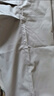 骆驼（CAMEL）直筒梭织工装长裤女防泼水百搭伞兵裤 C24CA6L6619 淡卡其 M 实拍图