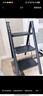 创硕 梯子家用梯折叠梯小梯子梯凳花架梯 平头黑金刚花架梯三步梯 实拍图