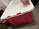 禧天龙（Citylong）塑料衣物收纳箱玩具整理箱49L 玫红色 1个装 不带轮 实拍图