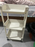 京东物流 书架推车式置物架移动落地储物架简易多层收纳架 3层 【带轮】容量升级 【稳固不晃】 实拍图