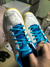 YONEX尤尼克斯羽毛球鞋yy入门级训练减震动力垫男女SHB101CR白/蓝 43码 实拍图