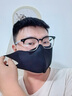 JCZS品牌戴眼镜不起雾口罩夏季天冰丝防晒口罩男防紫外线无痕轻薄 银白色【升级透气孔】买一送一 （两个装） 实拍图
