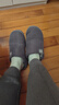 回力纯色全包棉鞋情侣室内外防滑保暖棉拖鞋HLX0233灰色40-41码 实拍图