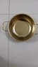 【韩剧同款】加厚不锈钢干锅海鲜锅火锅金色平底浅锅双耳锅泡面锅 迷你款17cm【金色】双柄汤锅 实拍图