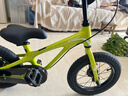 优贝（RoyalBaby）儿童自行车镁合金男女单车 月亮系列3-5岁 宇航员14寸 柠檬绿 实拍图
