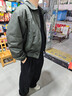 优衣库合作款男装女装PUFFTECH空气棉服休闲短茄克外套夹克479411 57 深橄榄色 M /170/92A 实拍图