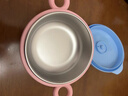 COOKSS儿童餐具宝宝辅食碗婴儿碗316不锈钢新生儿注水保温碗可拆卸粉色 实拍图