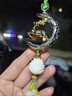 齐选一路平安汽车挂件高档铜鹿挂饰品2025新款车内男士后视镜吊坠女款 一鹿平安【沙金鹿鹿平安短款】 实拍图