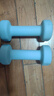 Keep 彩色浸塑哑铃 男士女士家用健身肌肉手臂塑形轻重量水蓝 2kg*2 实拍图